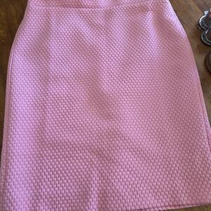 J. Crew Pink Textured Pencil Skirt